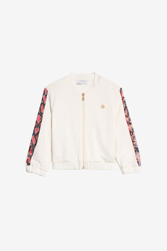 JU Ivoryfarbene Zip-Up-Jacke JU Ivoryfarbene Zip-Up-Jacke AVOR.CC/PP XJT66B-CF064