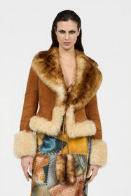 RC Giacca In Suede E Shearling BROWN XQP401-ZC020