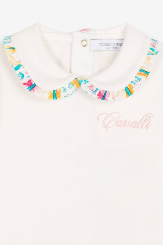 JU Monogram-print cotton babygrow set JU Monogram-print cotton babygrow set Light green QJT891-JV025