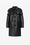 RC Leather Duffle Coat RC Leather Duffle Coat Black RRP402-ZC020