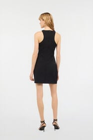 JC Two-Tone Mini Dress With Cut-Out Black/Ivory UFT172-UF238