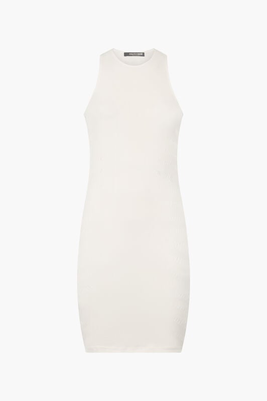 RC Dress With Openwork Zebra Pattern RC Dress With Openwork Zebra Pattern Ivory UKT166-MA001