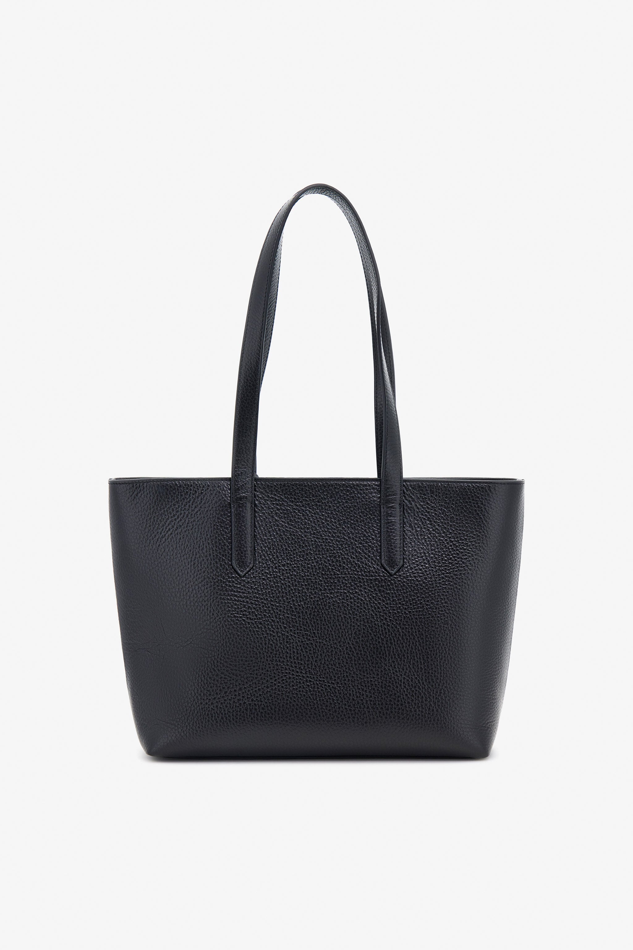 RC Leather Shopper Bag with RC Charm Black OOB00E-PZA12
