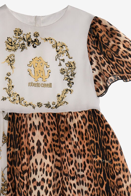 JU Kleid mit Jaguarmuster JU Kleid mit Jaguarmuster Hellbraun SJT122-2NI69
