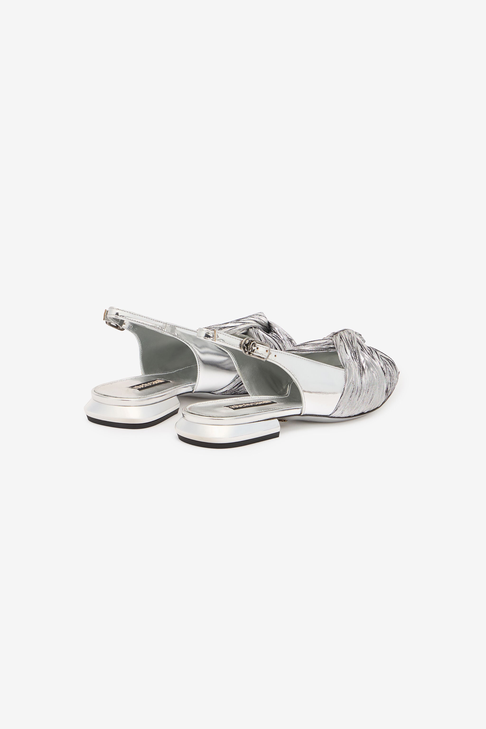 RC Ballerine Slingback In Pelle Metallizzata RC Ballerine Slingback In Pelle Metallizzata Argento TKS100-PZF01