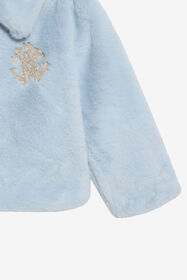 JU Blaue Kunstfelljacke SKYRIDE/GN XJT40S-FT094