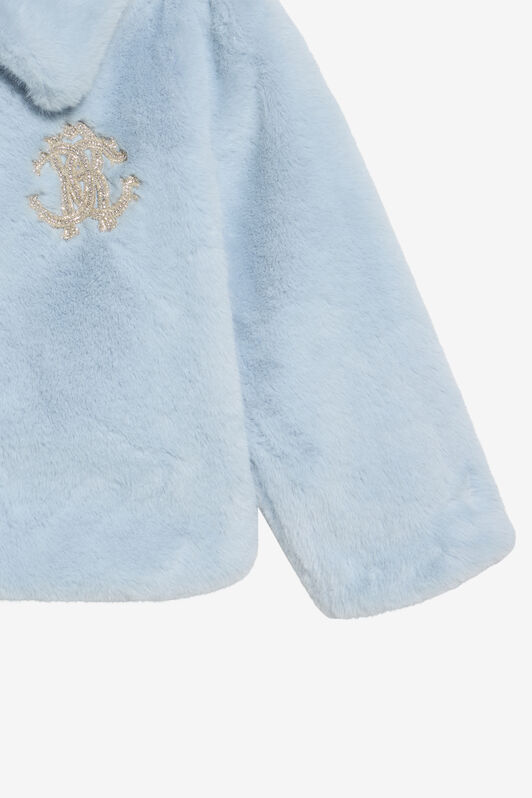 JU Blaue Kunstfelljacke SKYRIDE/GN XJT40S-FT094