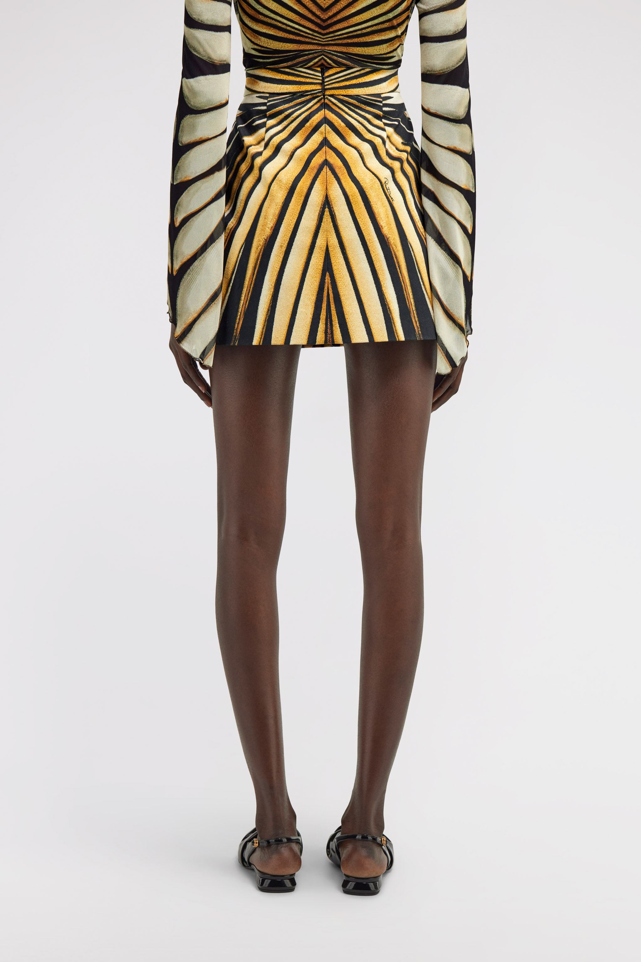 RC Ray Of Gold Print Skirt RC Ray Of Gold Print Skirt Gold TKJ302-DAM33