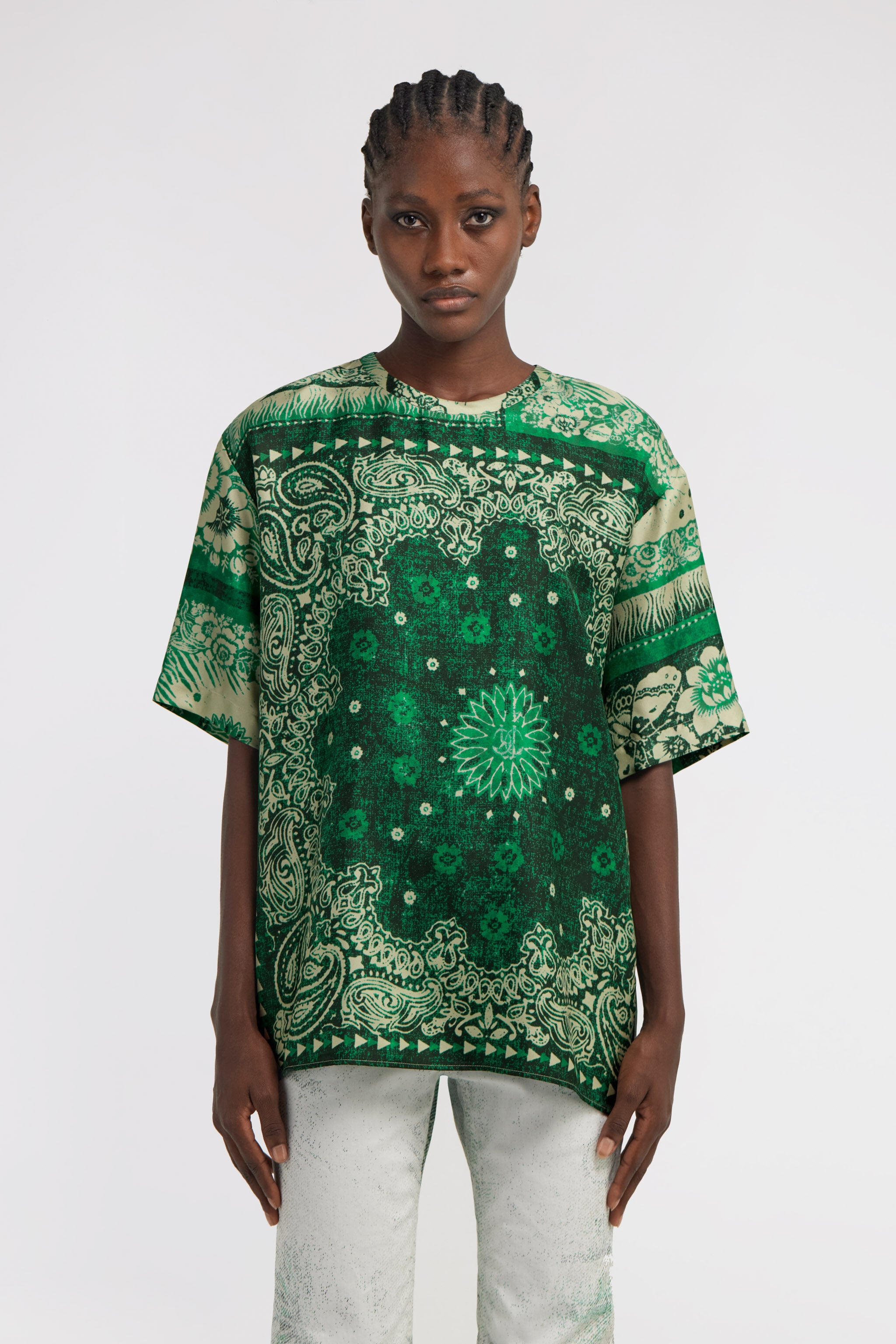 RC Bandana Print T-shirt Green TKT644-4QN05
