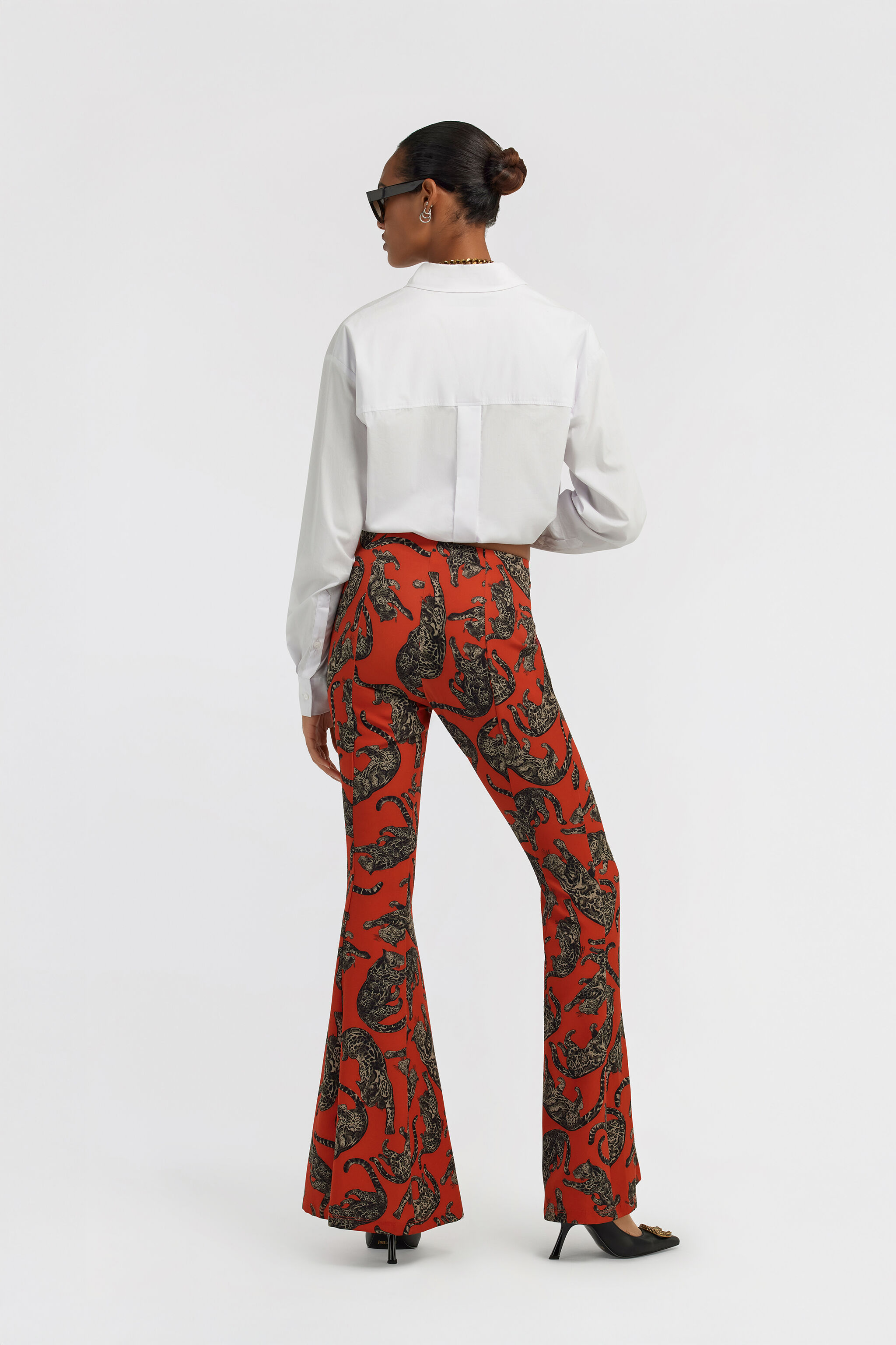 Just Cavalli ジャストカヴァリパッチワーク柄 パンツ 26/40美脚 Just Cavalli Pants in Red for Women | Roberto Cavalli®