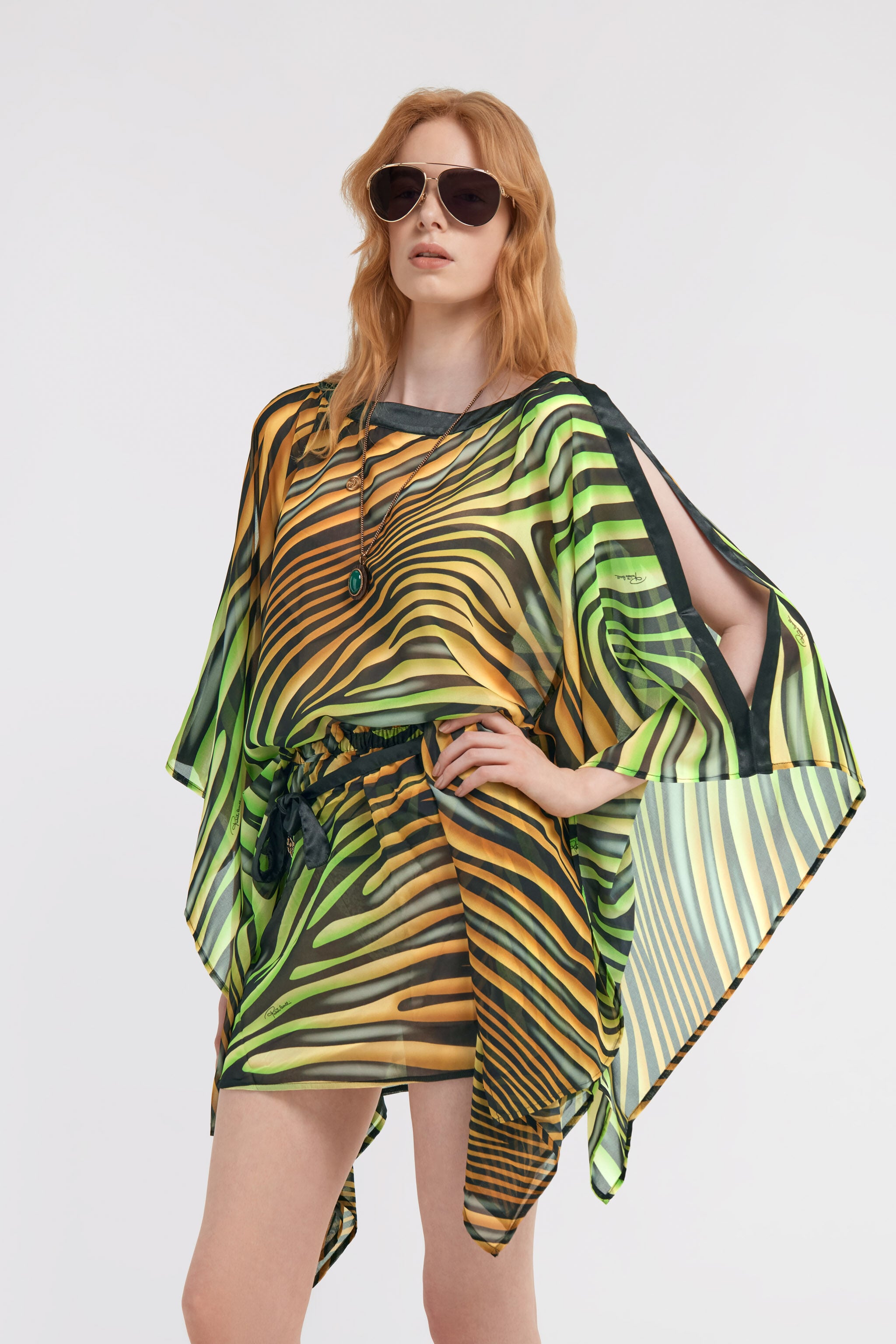 RC Zebra Print Kaftan RC Zebra Print Kaftan TIGER GREEN KSW00B-7GI20