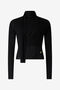 RC Schwarzer Pullover Mit Knotendetail Schwarz VWM603-MH014