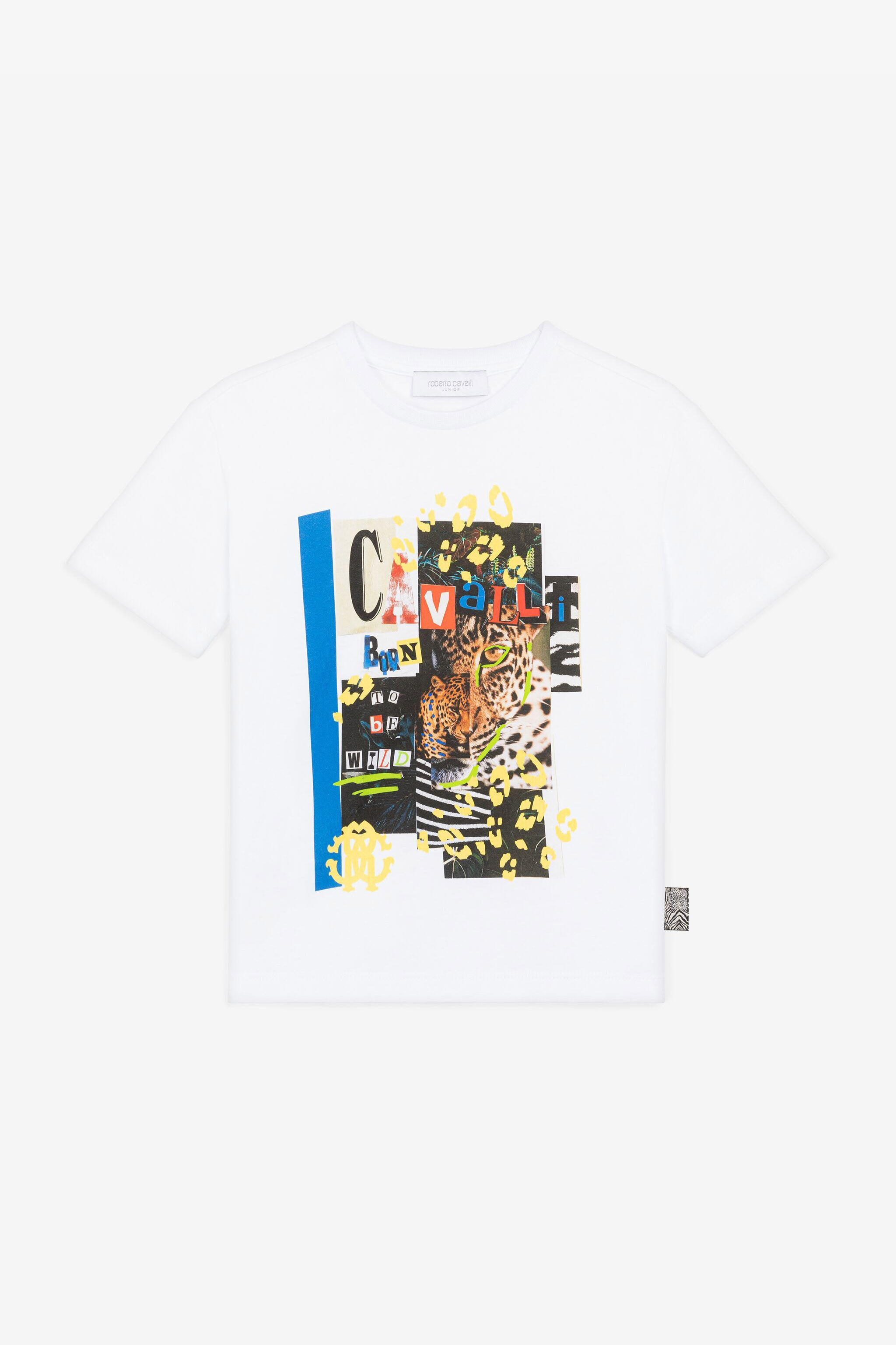 JU Jaguar-Print Cotton T-Shirt JU Jaguar-Print Cotton T-Shirt White RJT625-JD001