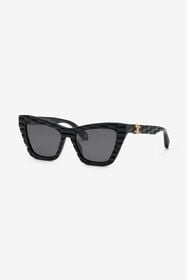 RC Sunglasses with smooth front and matelassè effect on temples Black UALD04-ID199