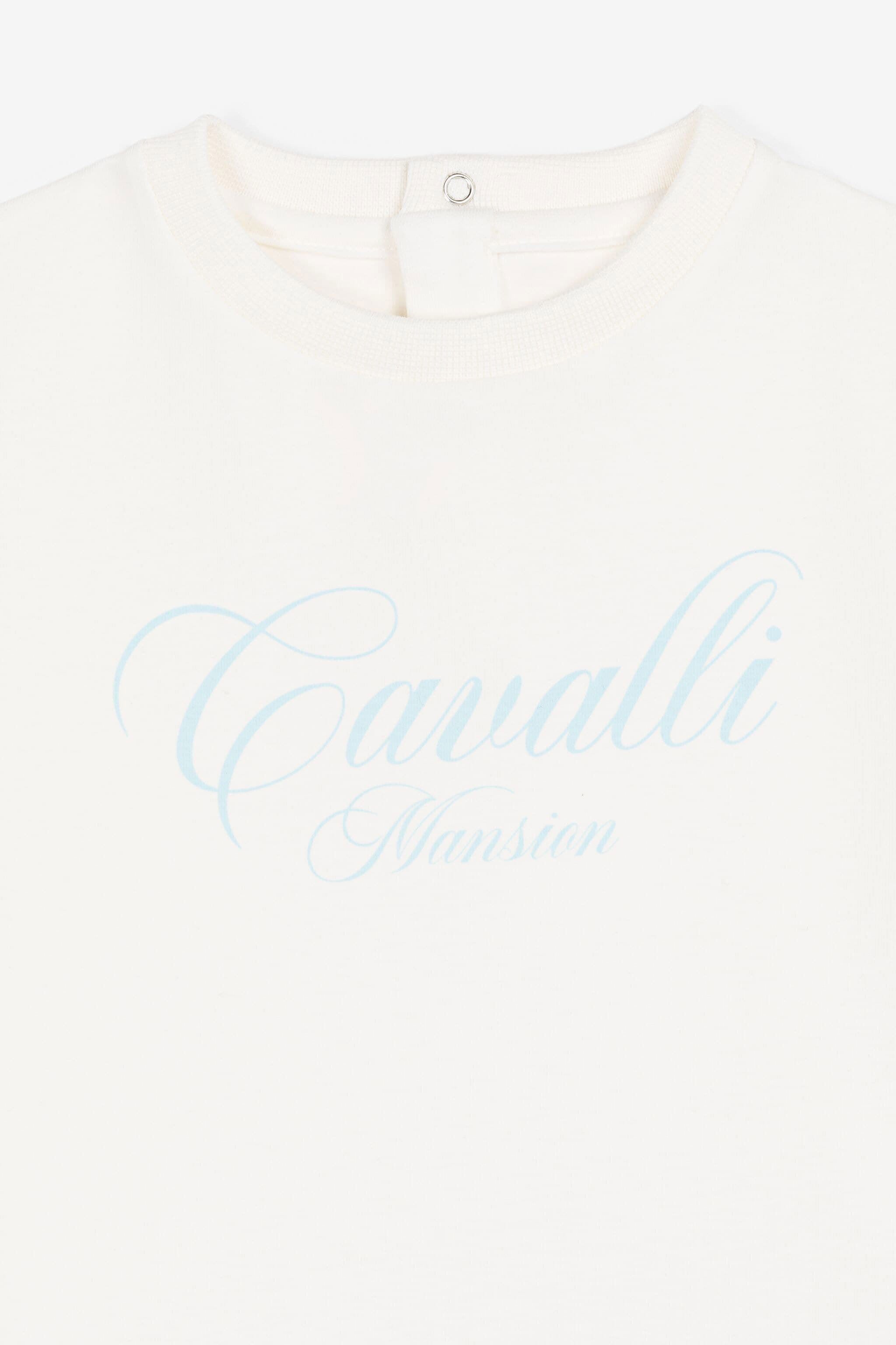 JU Logo-Print T-Shirt JU Logo-Print T-Shirt MILKY WHITE/BABYBLUE OJT698-ISA2J