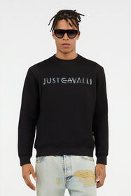 JC Black Just Cavalli Logo Sweatshirt BLACK VFT096-VF140