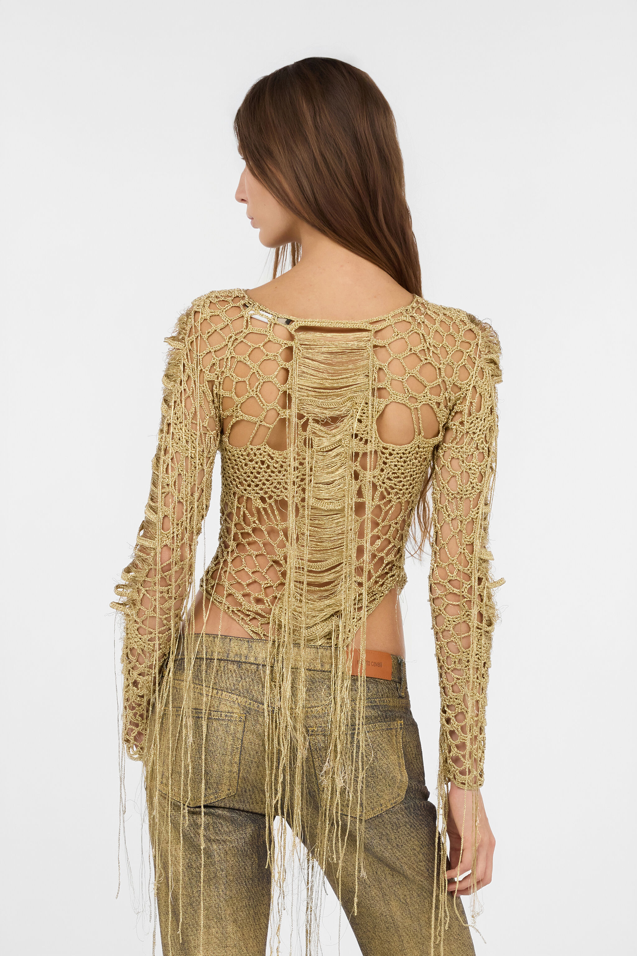 RC Body Dorato See-Through Effetto Crochet RC Body Dorato See-Through Effetto Crochet GOLD WWM607-MO011