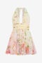 RC Mini-robe en chiffon imprimé Miami Flowers RC Mini-robe en chiffon imprimé Miami Flowers GREEN/FUCHSIA WQT176-CKR32
