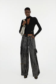 RC Black Wrap-Over Sweater Black VWM603-MH014