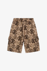 JU 3D Monogram print shorts Light Brown TJT20R-5OM11
