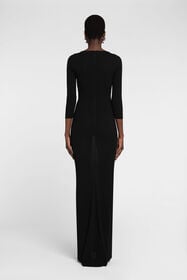 RC Trapez-Maxikleid Schwarz PWT144-RJ030