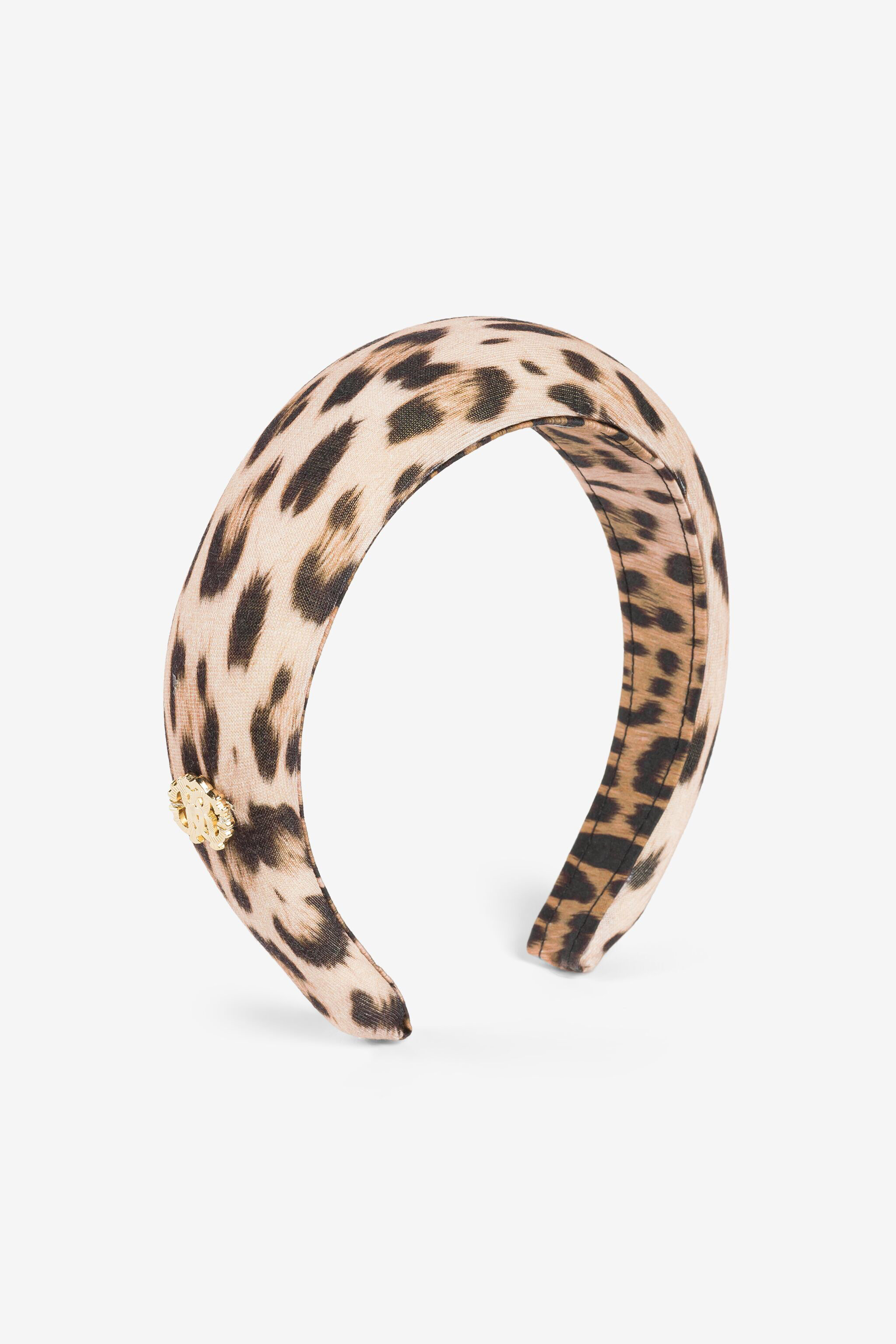 JU Leopard-Print Cotton Hairband JU Leopard-Print Cotton Hairband Light brown RJI012-JFF65