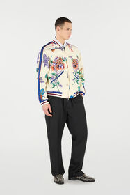 RC Bomber Jacket With Dragon, Flowers And Butterflies IVORY MULTICOLOR VRT465-FY104