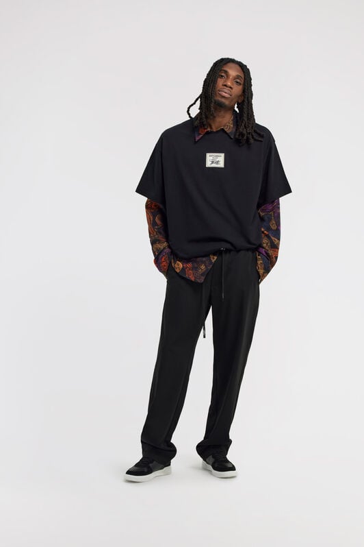 JC Pantaloni Just Cavalli JC Pantaloni Just Cavalli Nero TFT009-TF010