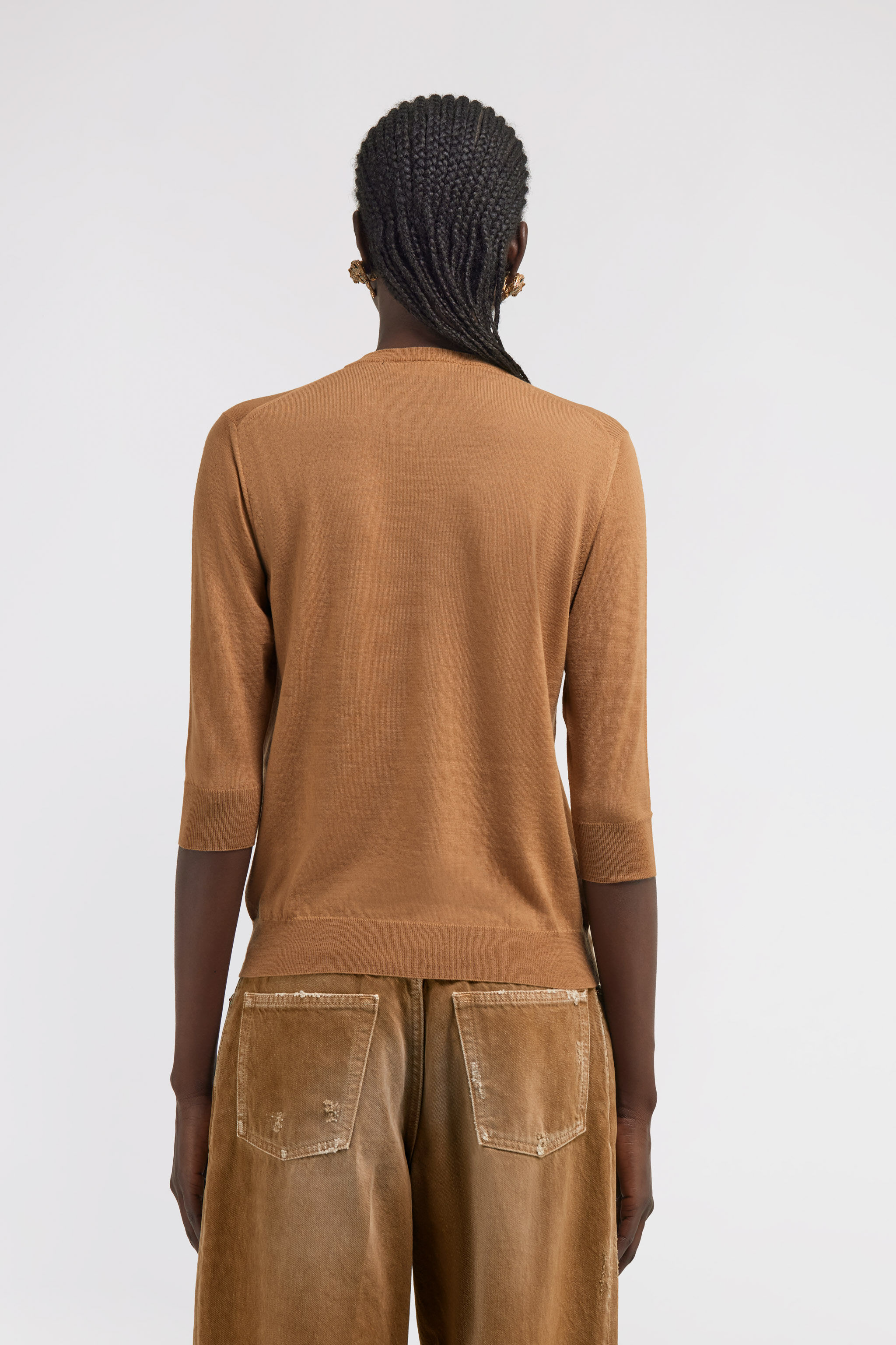 RC Short-sleeved sweater RC Short-sleeved sweater Brown SKM612-MA006