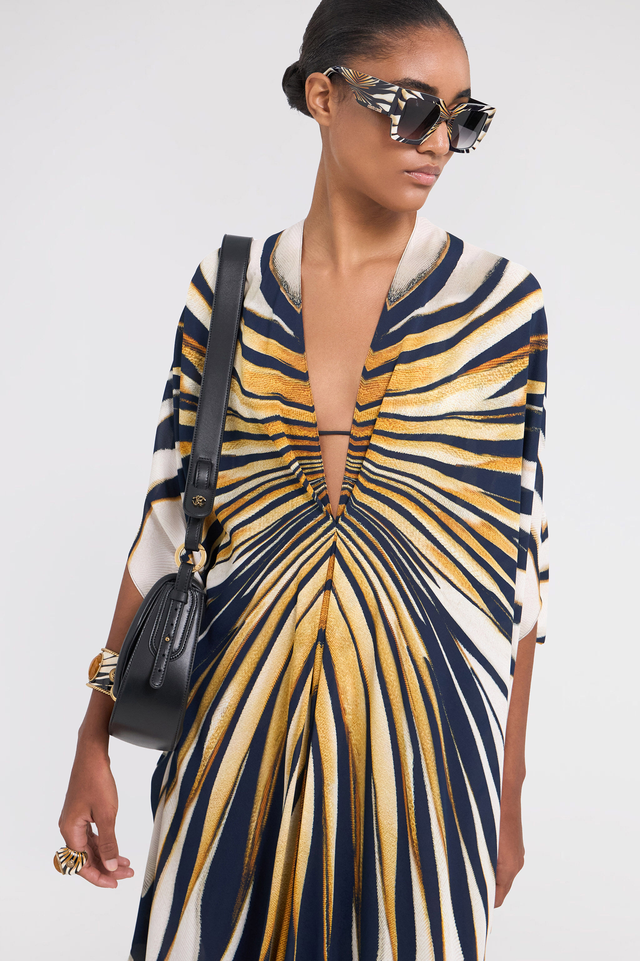 RC Ray Of Gold Print Caftan RC Ray Of Gold Print Caftan Gold TKT181-7HM33