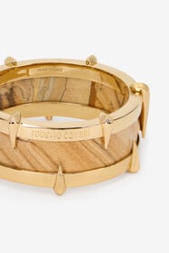 RC Bracelet Doré Avec Pierre Semi-Précieuse Et Clous L.GOLD/YELLOW TWG003-AM002
