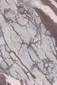RC T-Shirt À Imprimé Marble Et Bords Pailletés Bleu foncé UKT65E-6HN22