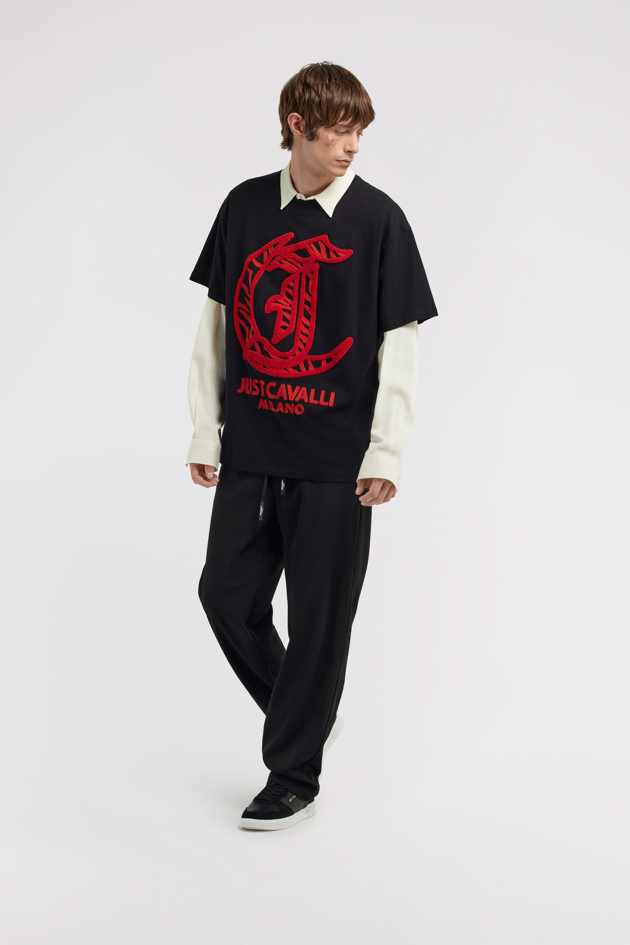 Just Cavalli T-shirt in Black for Men | Roberto Cavalli®