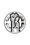 HO Monogram Black 2 Bread Plates Set HO Monogram Black 2 Bread Plates Set Black RALA29-IA034
