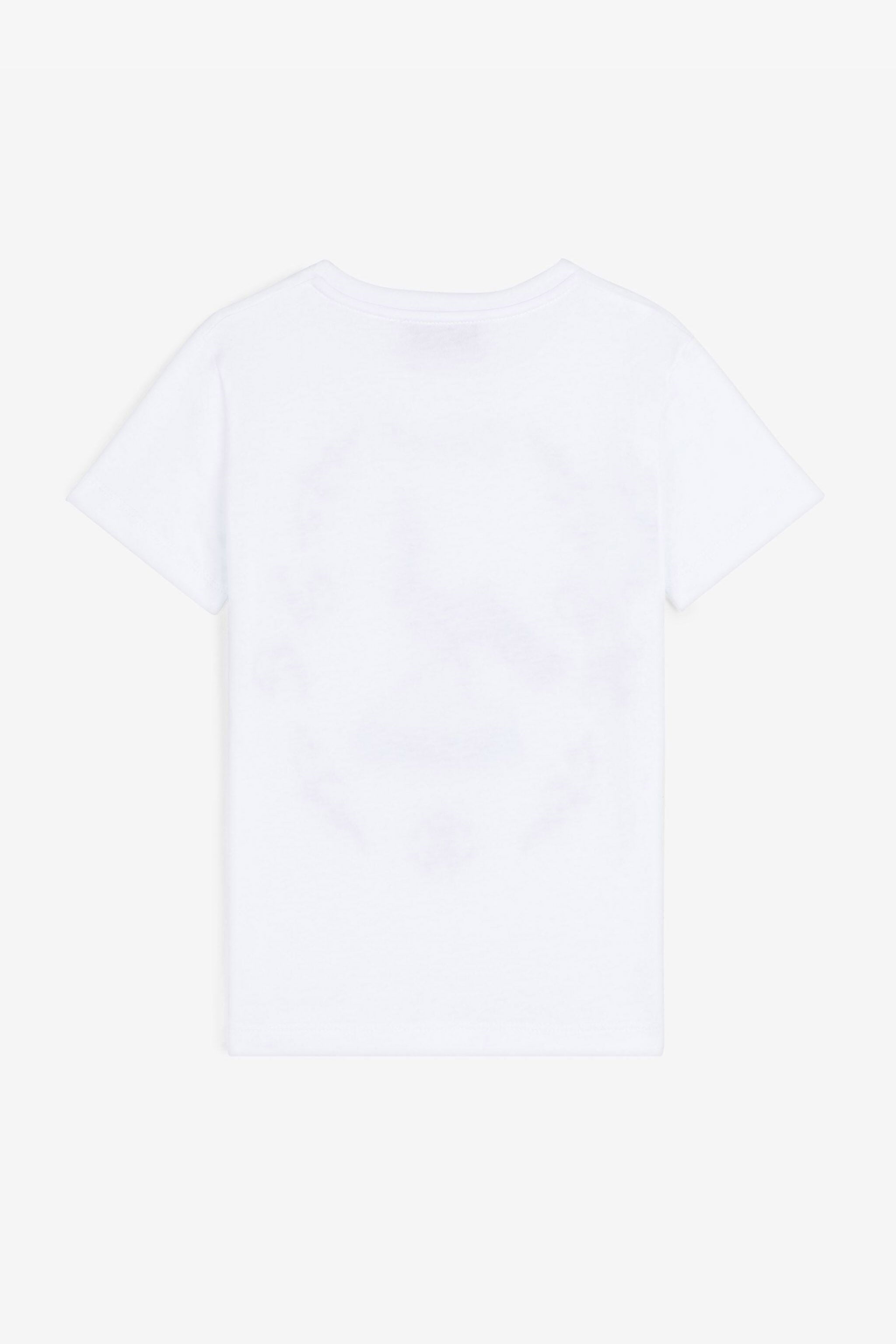 JU T-shirt en coton à imprimé filigrane JU T-shirt en coton à imprimé filigrane Blanc RJT633-JD001