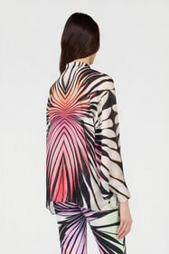 RC Ray Of Paradise Print Silk Shirt CORAL XKT700-CTM33