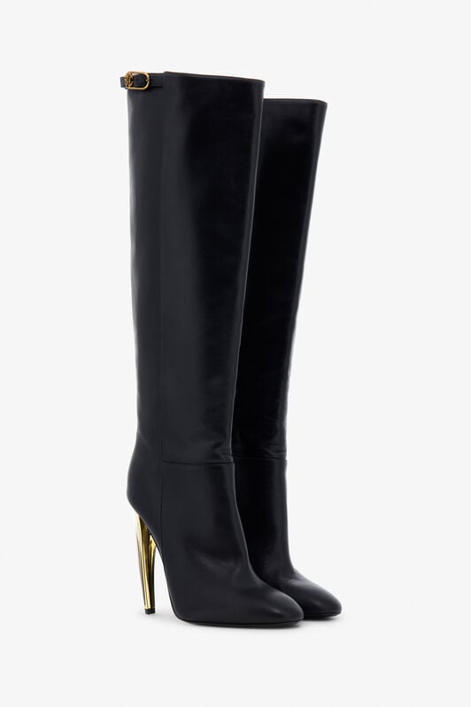 RC Bottes Hautes en Cuir RC Bottes Hautes en Cuir Noir TKS015-PZ200