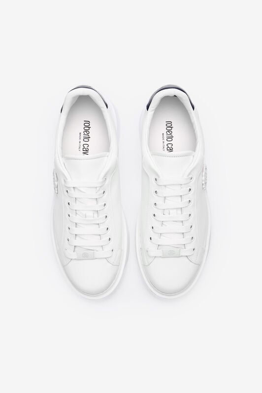 RC Weißer Leder-Sneaker mit Monogram RC RC Weißer Leder-Sneaker mit Monogram RC Weiß POS00D-PZ085