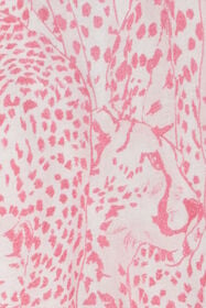 JU Cotton Dress With Cheetahs And Cheetah Skin PINK UJT113-JFO37