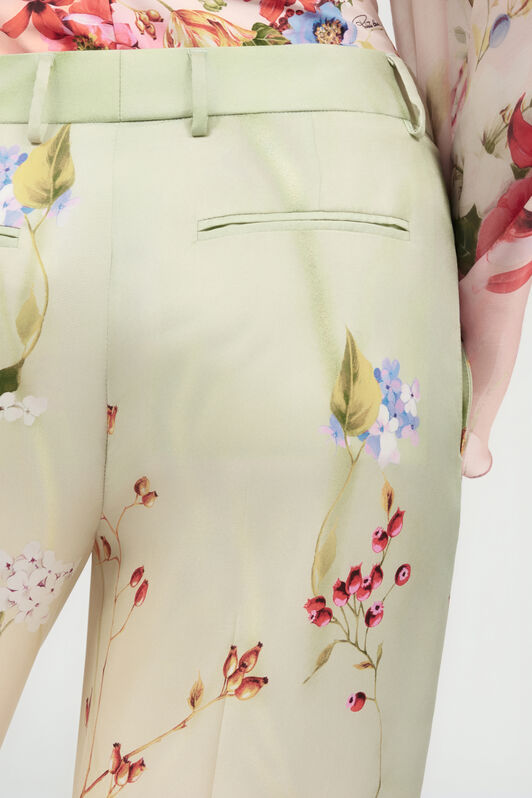 RC Pantalones De Seda Estampado Miami Flowers RC Pantalones De Seda Estampado Miami Flowers GREEN/FUCHSIA WQT201-OZR32