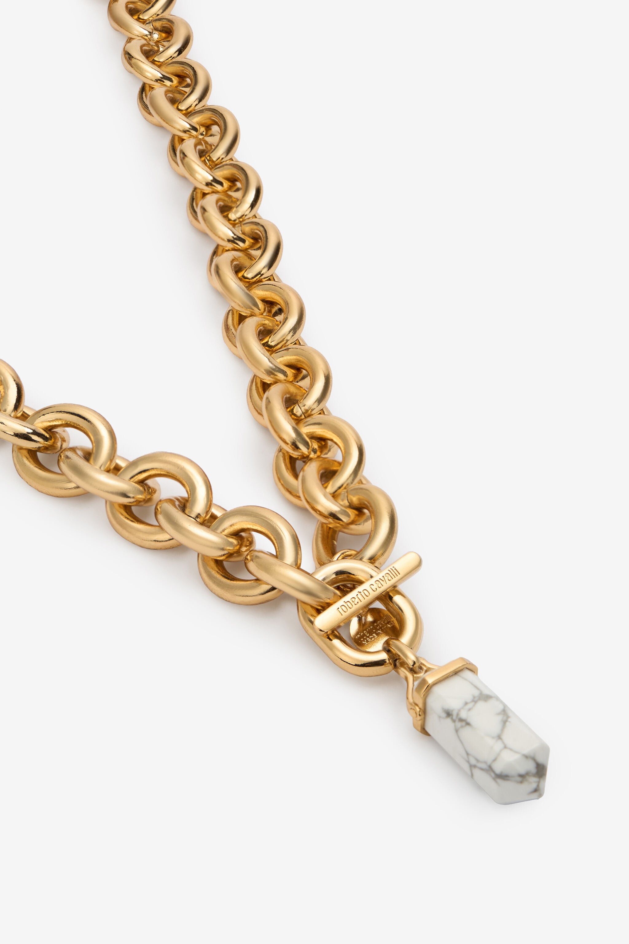 RC Chain necklace with stone pendant RC Chain necklace with stone pendant Gold TWG009-AM002