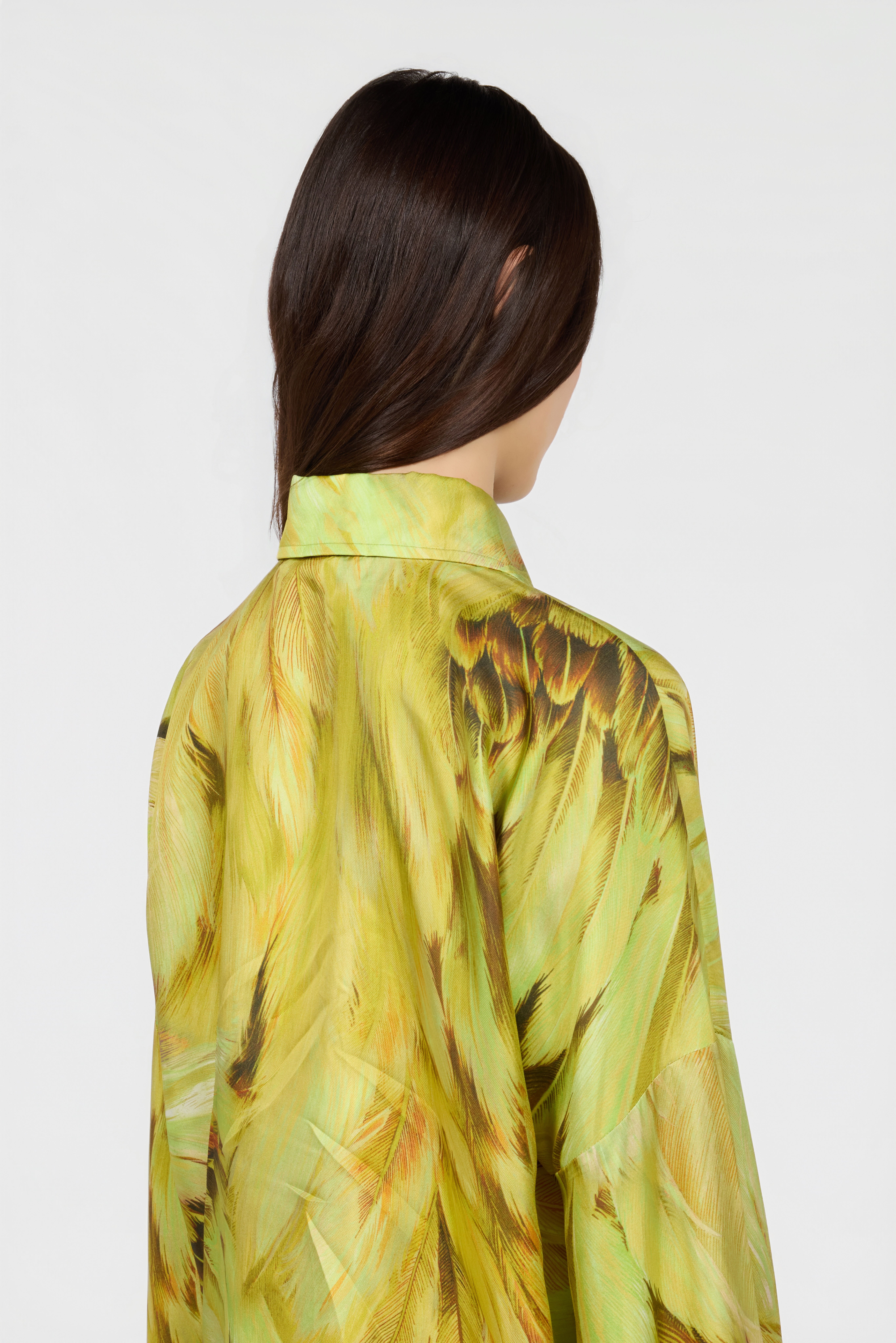 RC Plumage print shirt LIME SWT705-4QL71