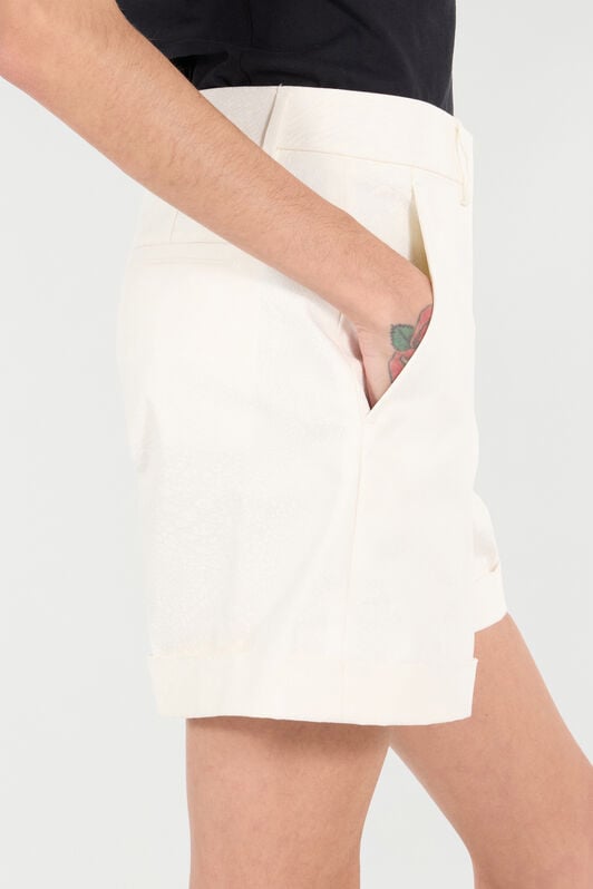 RC Solid-Color Python-Print Shorts RC Solid-Color Python-Print Shorts White UKT214-4NN53