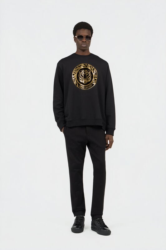 JC Pantaloni In Cotone Nero JC Pantaloni In Cotone Nero BLACK/GOLD Q61190-Q0093