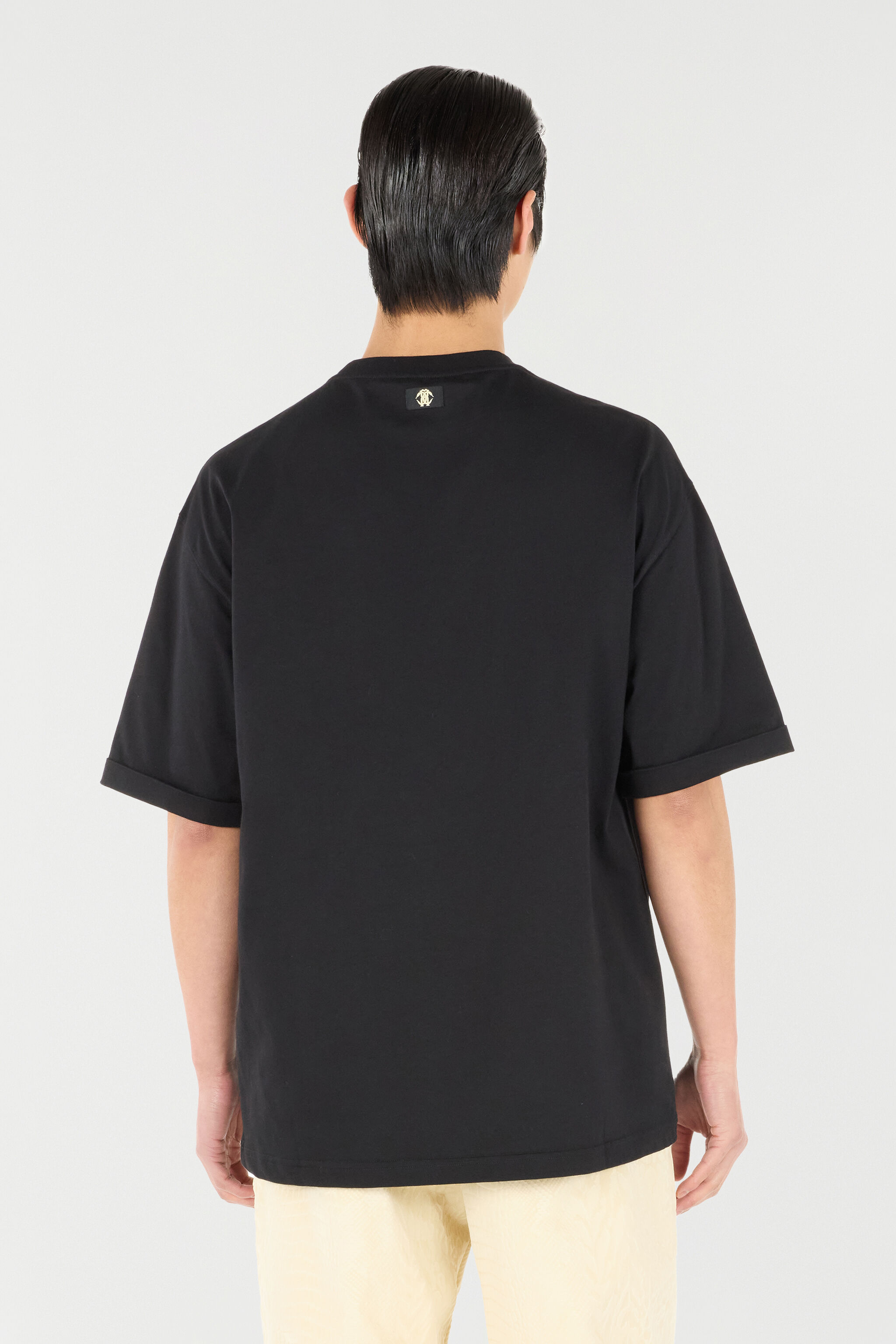 RC Rose-Print T-Shirt With Logo RC Rose-Print T-Shirt With Logo Black URT62Q-KB031