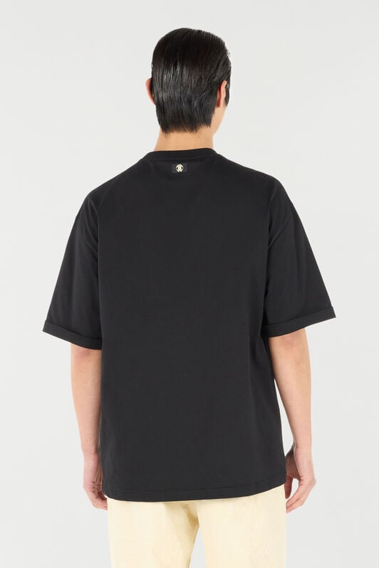 RC Rose-Print T-Shirt With Logo RC Rose-Print T-Shirt With Logo Black URT62Q-KB031