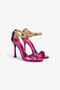 RC Metallic-Sandalen mit Absatz und Tigern RC Metallic-Sandalen mit Absatz und Tigern Fuchsia UKS030-PZ579