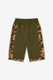 JU Short Sweatpants With Ocelot Skin Inserts JU Short Sweatpants With Ocelot Skin Inserts Military Green SJT230-CF050