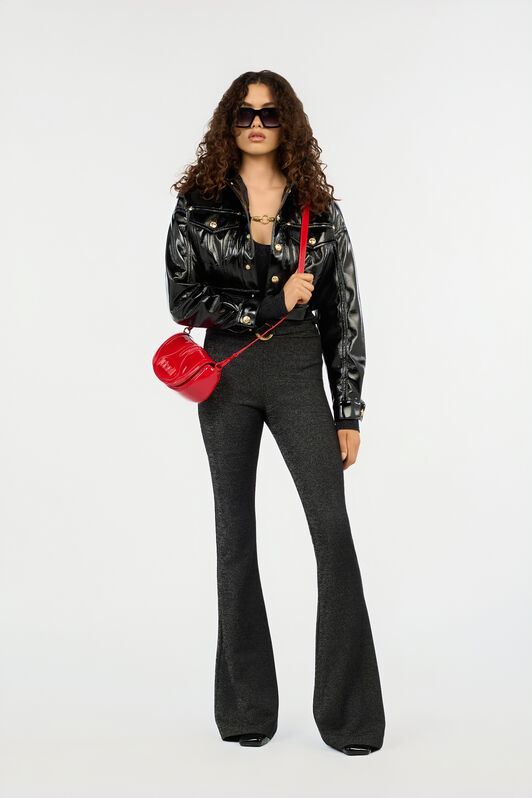 JC Black Trousers With Snake Buckle JC Black Trousers With Snake Buckle BLACK VFS013-VF271