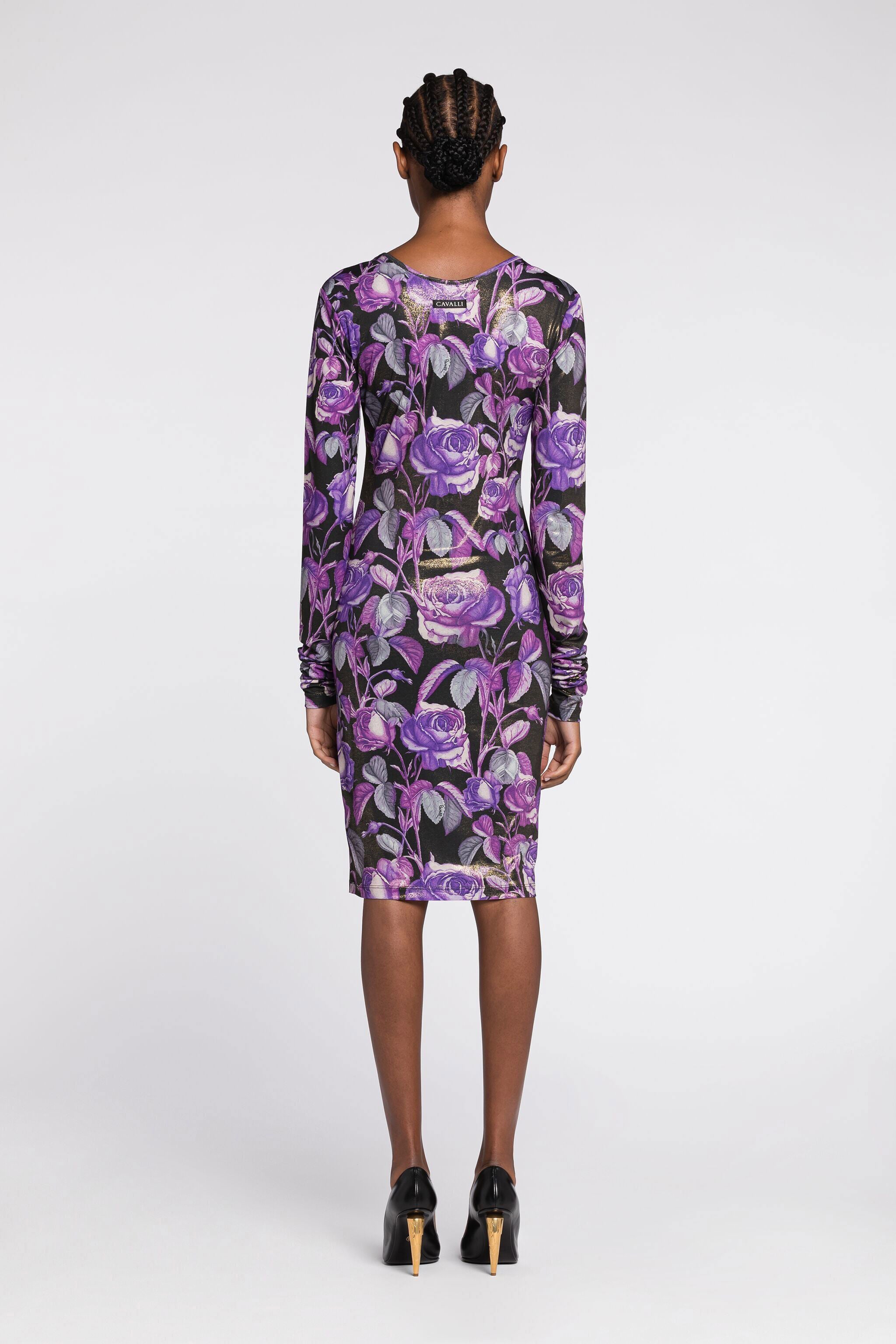 RC Rose-Print Dress RC Rose-Print Dress Purple PQT10B-LNF03